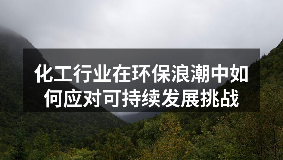 化工行业在环保浪潮中如何应对可持续发展挑战